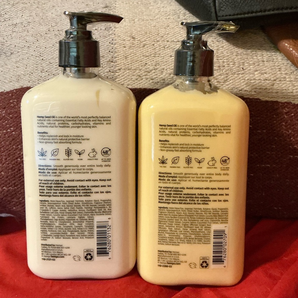 Set of 2 - Hempz Age Defying & Sweet Pineapple & Honey Melon Body Moisturizers - Picture 2 of 4